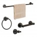 Dynasty Hardware 5000-ORB-4PC Brentwood Series Bathroom Hardware Set  Oil Rubbed Bronze  4-Piece Set  With 24" Towel Bar - B00M1ZH384